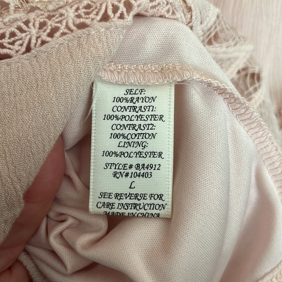 Altar’d State Boho Sleeveless Light Pink Tunic/Dress - Picture 10 of 12